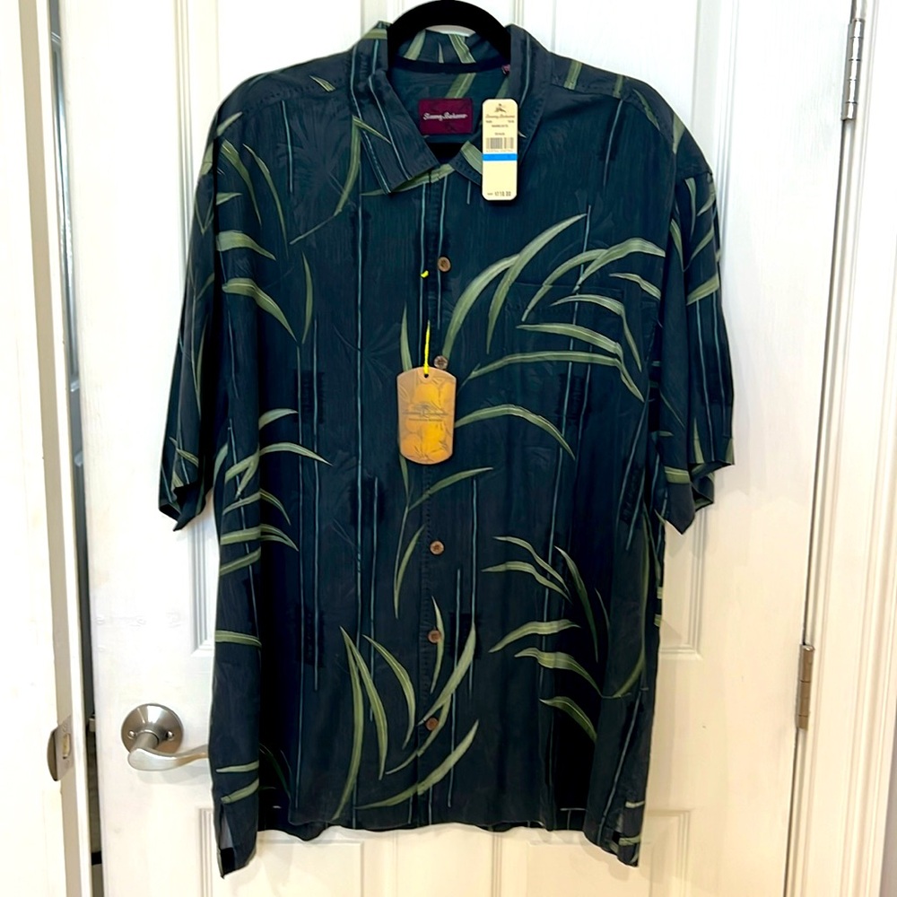 New with tags, Tommy Bahama silk camp shirt